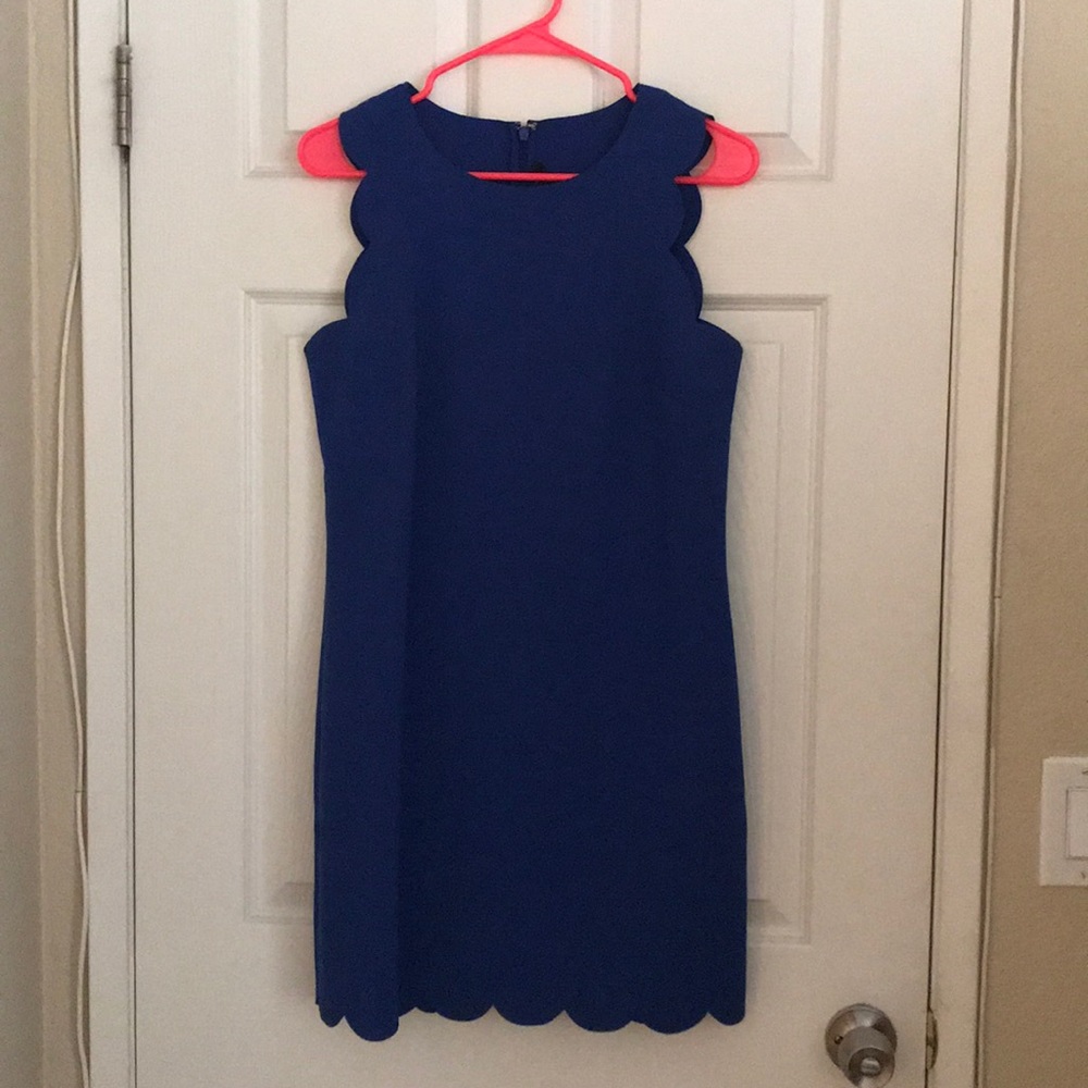 Blue Scallop Dress